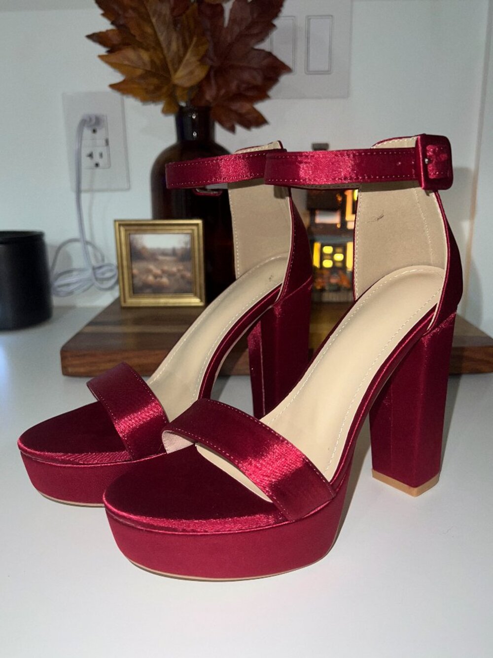 Burgundy Heels